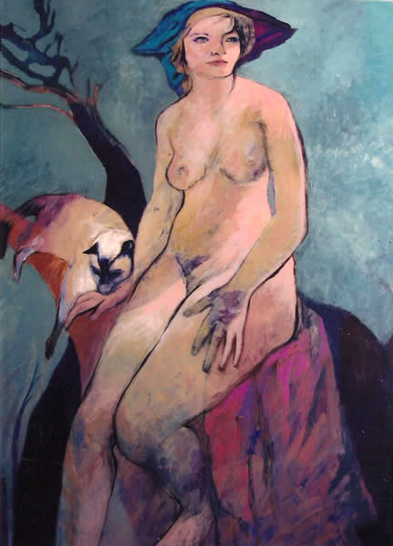 Mujer con gato